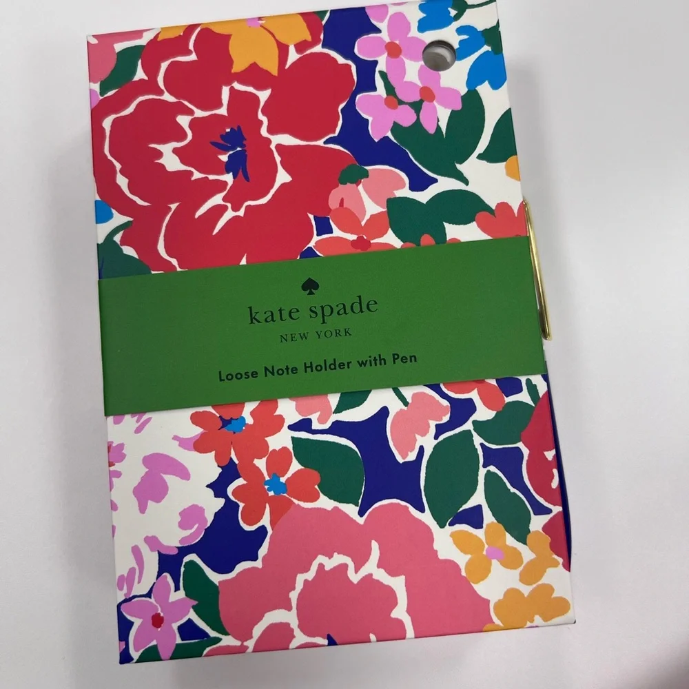 Kate Spade Colorful Floral Pouch and Notebook. 2 Piece Set NWT